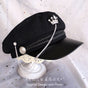 Black hat + crown / Free size