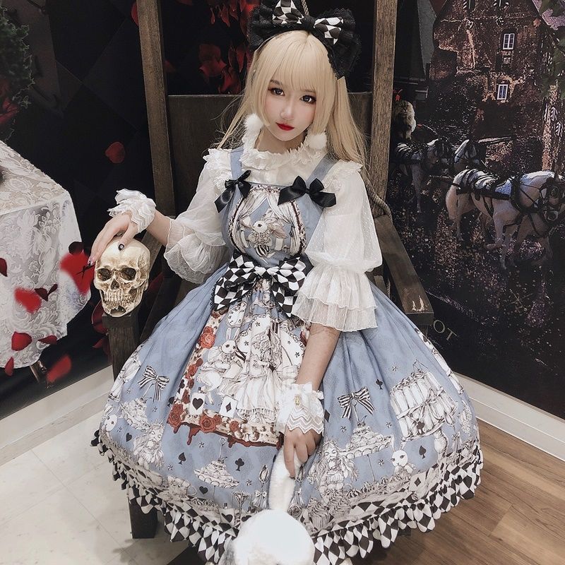 1st Anniversary - Mourning Alice - Gothic Blue JSK Dress - product image 3