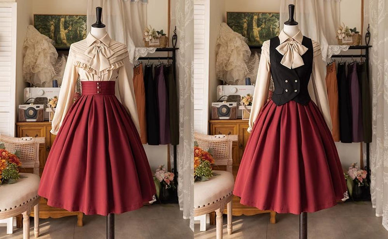 Forest Wardrobe - Forest Basket - Elegant Lolita Pleated Skirt