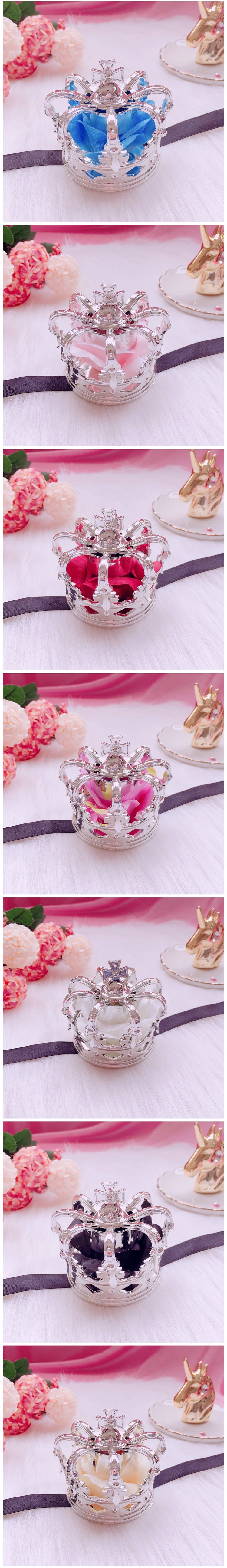 Lolita Crown Hair Accessories Gorgeous Rose Crown Hairband Headdress Golden Crown Hair Clip