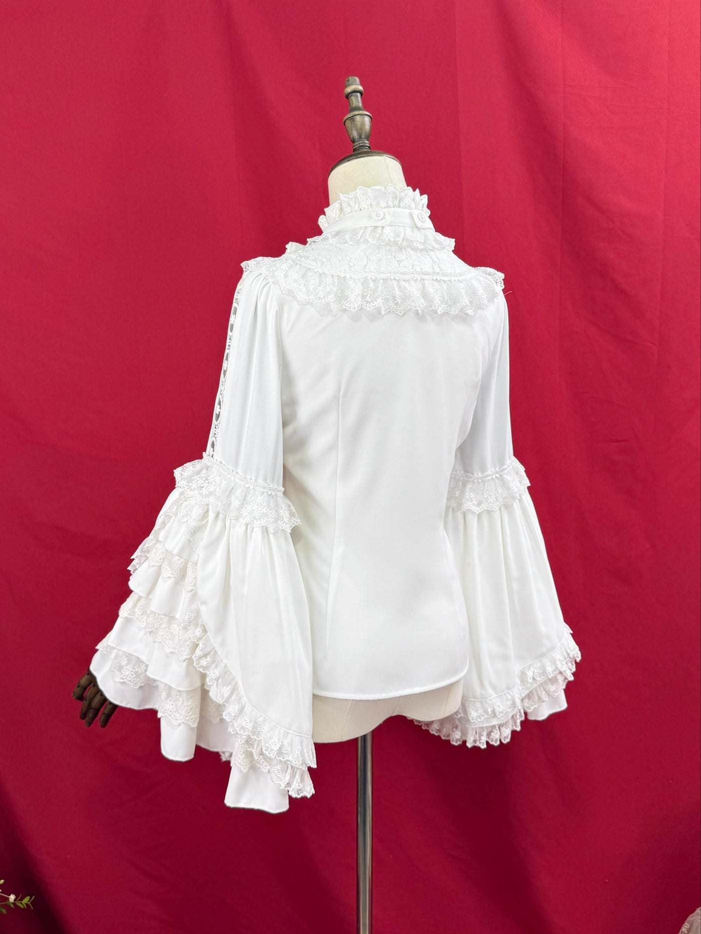 DMFS Lolita - Hime Sleeved Classic Lolita Shirt - Detachable Bow Innerwear