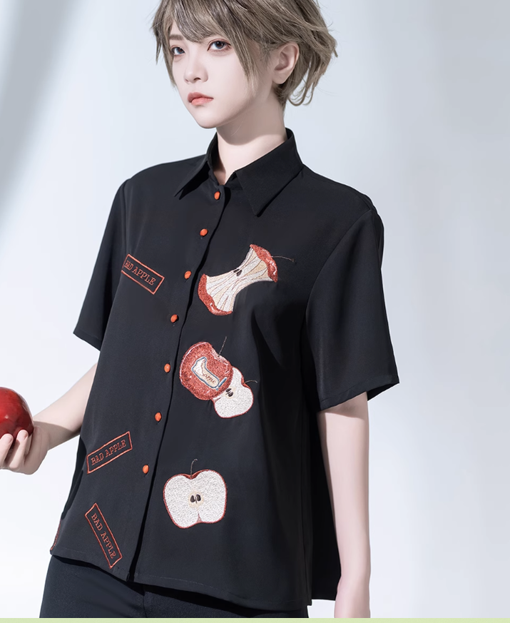 Princess Chronicles - Badapple - Ouji Lolita Black Shirt and Shorts Set