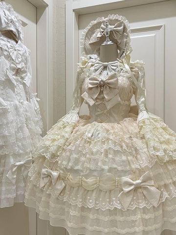 White Sugar Girl - Prologue de Rêve - Robe JSK Style Poupée avec Options de Nœud au Dos