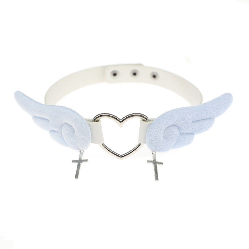 Original Redemption Watercolor Angel Leg Ring & Choker - Y2K Punk Hot Girl - Lolita Fetch