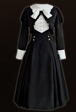 Letters from Unknown Star - Collection box - Spring Black Lolita OP