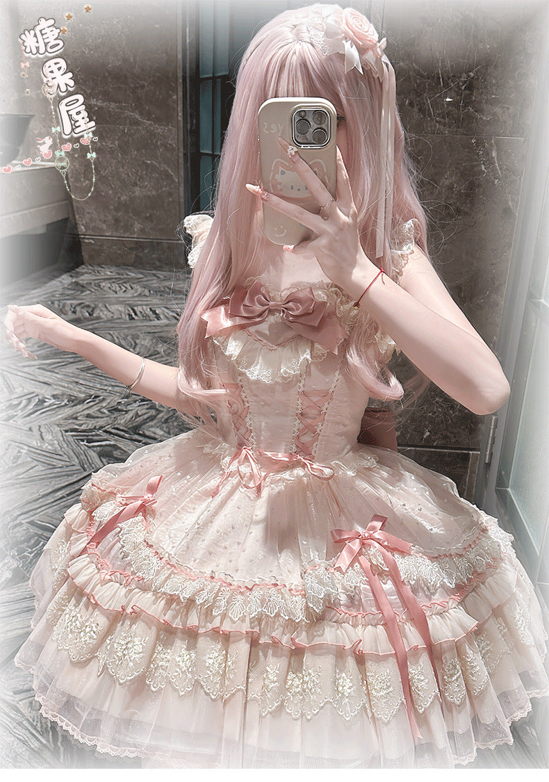 ZhiJinYuan - CandyHouse- Original Lolita French Ballet Style JSK  Dress - Lolita Fetch