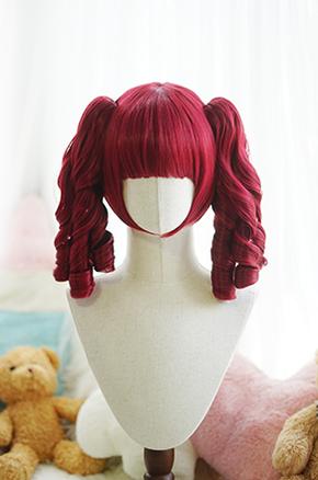 Imperial Tea - Roman Roll - Lolita wig with Roman curls and double ponytails - product detail 11