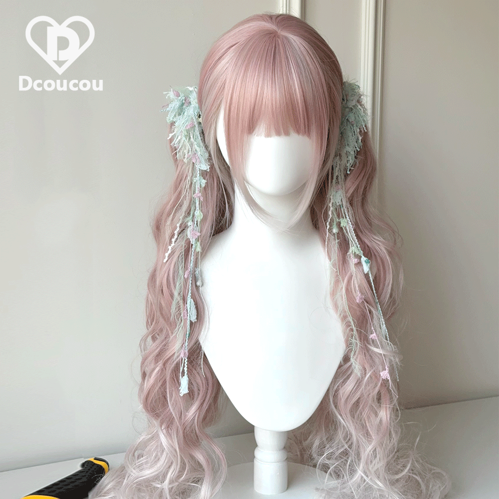 Dcoucou - Herbalist Girl - 70cm Vintage Hime-style Lolita Double Ponytails Wig