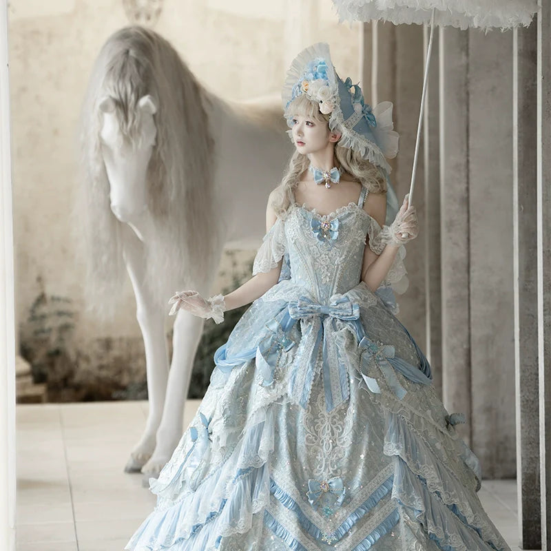 Snow Meow -  Wedding Japanese Style Sweet Princess Gown Daily Outfit