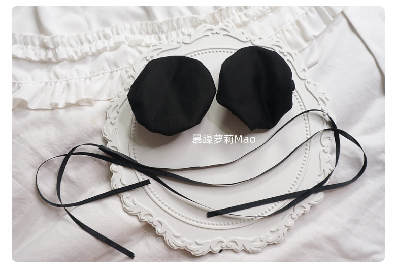 Handmade Chinese Style Hair Accessories Chun Li Kung Fu Bun Hair Clip National Style Hairpin Spicy Girl Hair Ornament Pom Pom Headband Lolita - Lolita Fetch