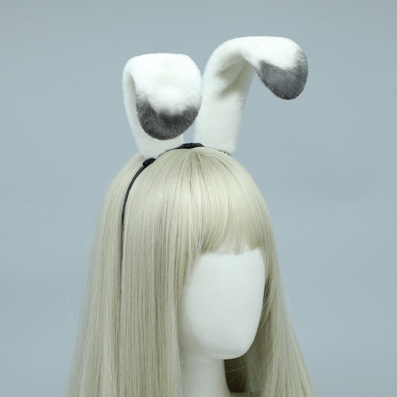 Simulated Plush Animal Ears Star Arctic Rabbit Ear Hair Accessories Comic Con Cosplay Headband Rabbit Police Officer Headwear