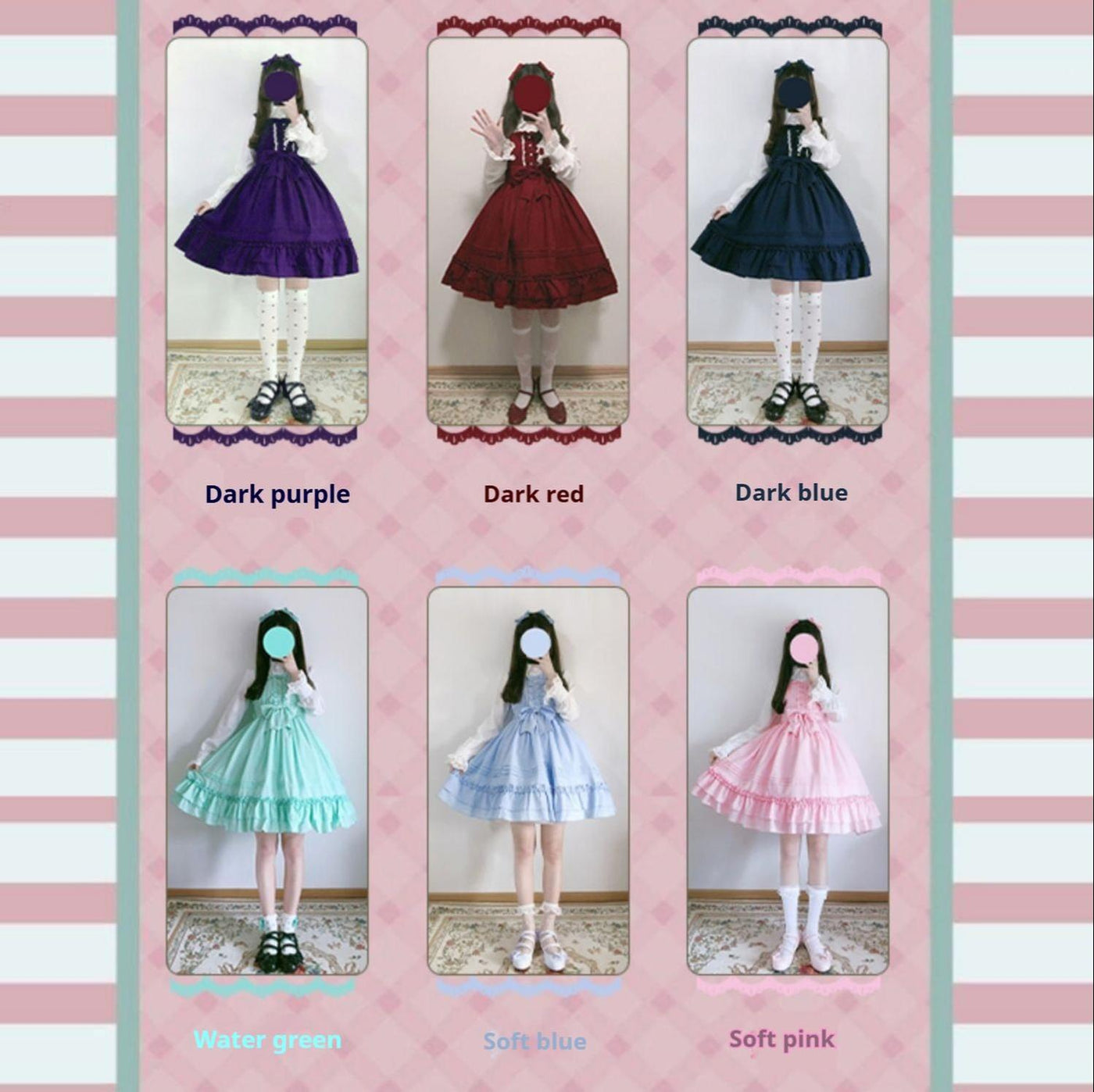 Strawberry Witch - Sweet Lolita JSK Multicolored - Lolita Dress JSK Dress