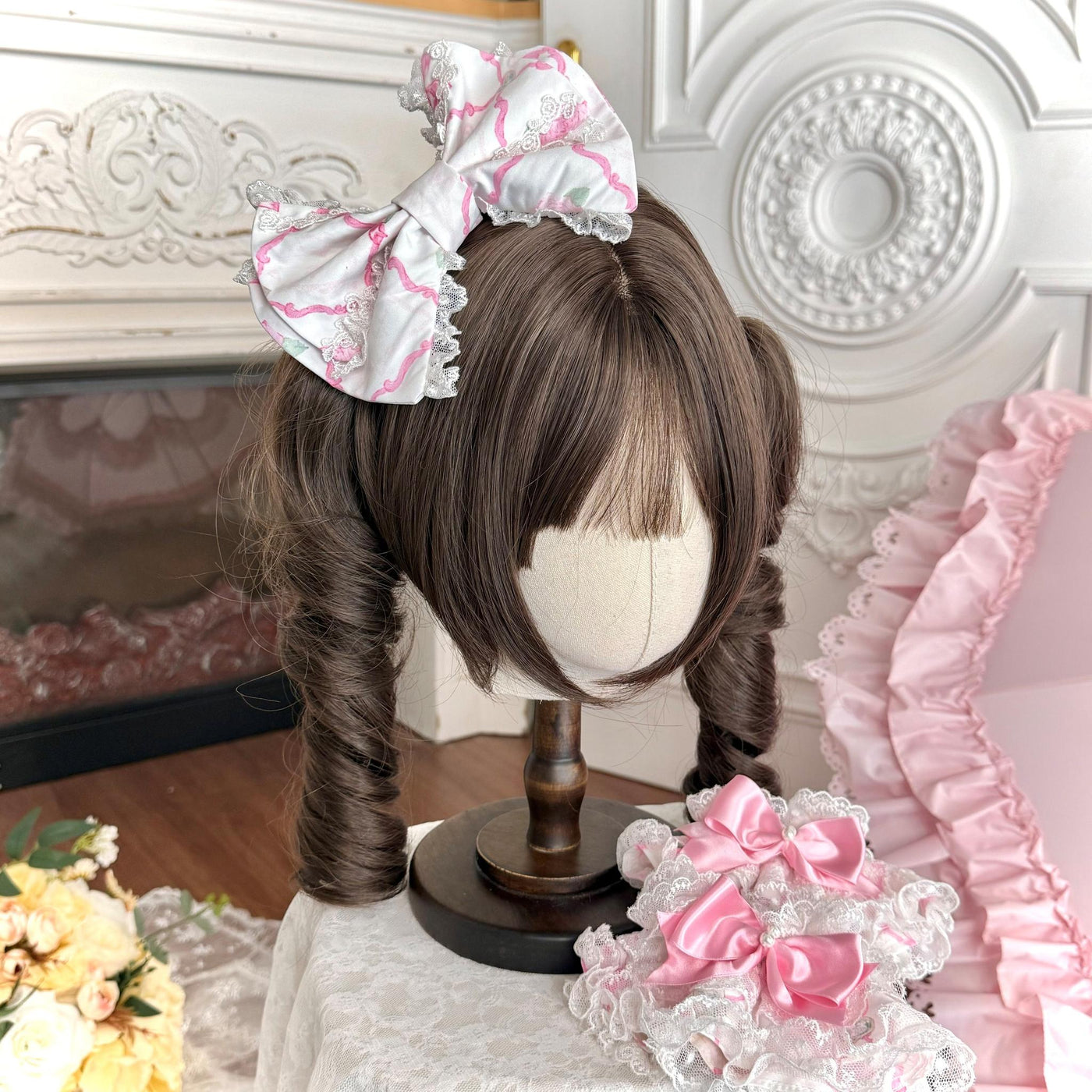 Summer 2026 - Old School Lolita Floral Printed JSK Dress with Ribbon Bows 45521:851933