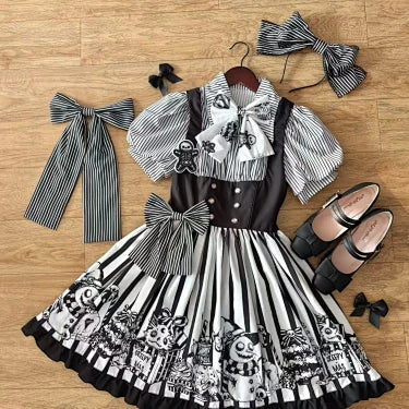 Strange Christmas Gothic Lolita set detail 21