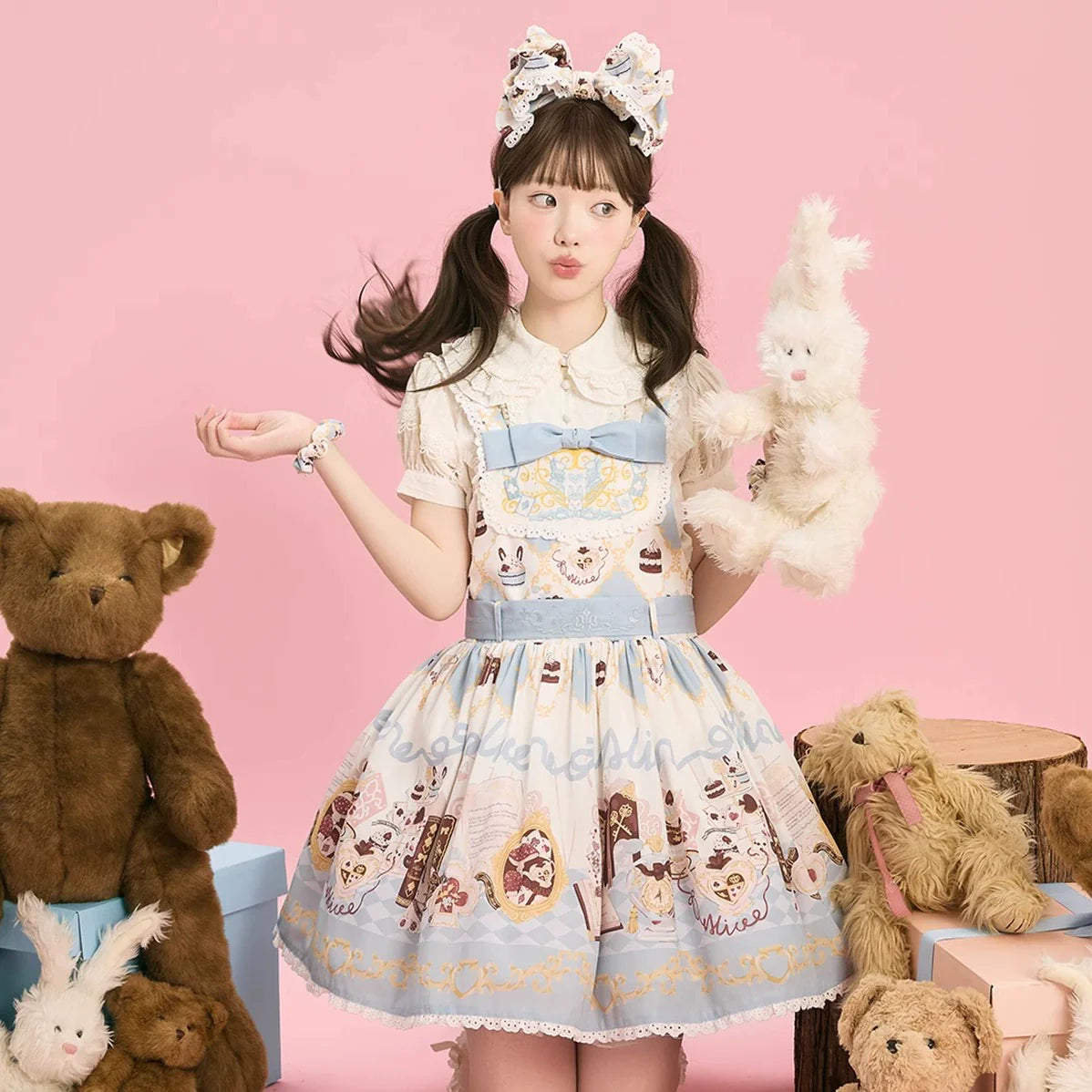 Sweet Dream Baa Baa - Alice Rabbit-  Lolita JSK & Suspender Dress