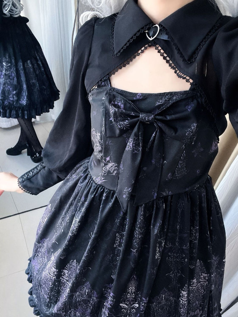 1st Anniversary - Purple Iris - Gothic Dress and Shawl - product image 5