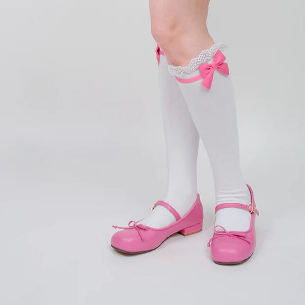 Roji Roji - Spring Bow Lace Sweet Cotton Socks - Socks