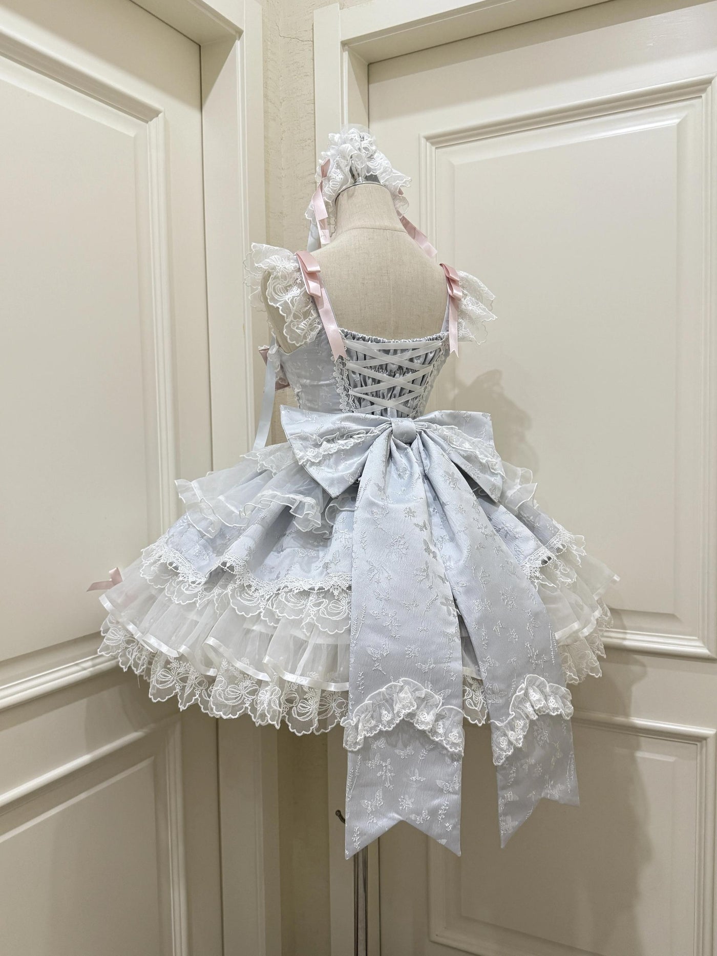 Fleeting Isle - Sweet Lolita Ballet Style Jumper Dress Blue JSK + Trailing S
