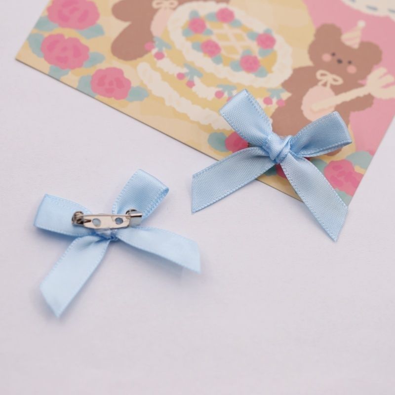 Handmade - Mini Ribbon Bow - Brooch Sets - detail view 5