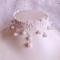 Lace Hanging Pearl Necklace