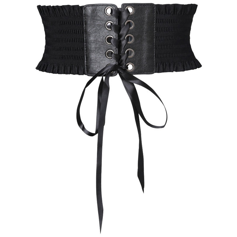 Lolita Lolita Outerwear Lace-Up Waist Punk Gothic Steam Retro Waist Belt Cool Lolita Dress Matching Women Cosplay - Lolita Fetch