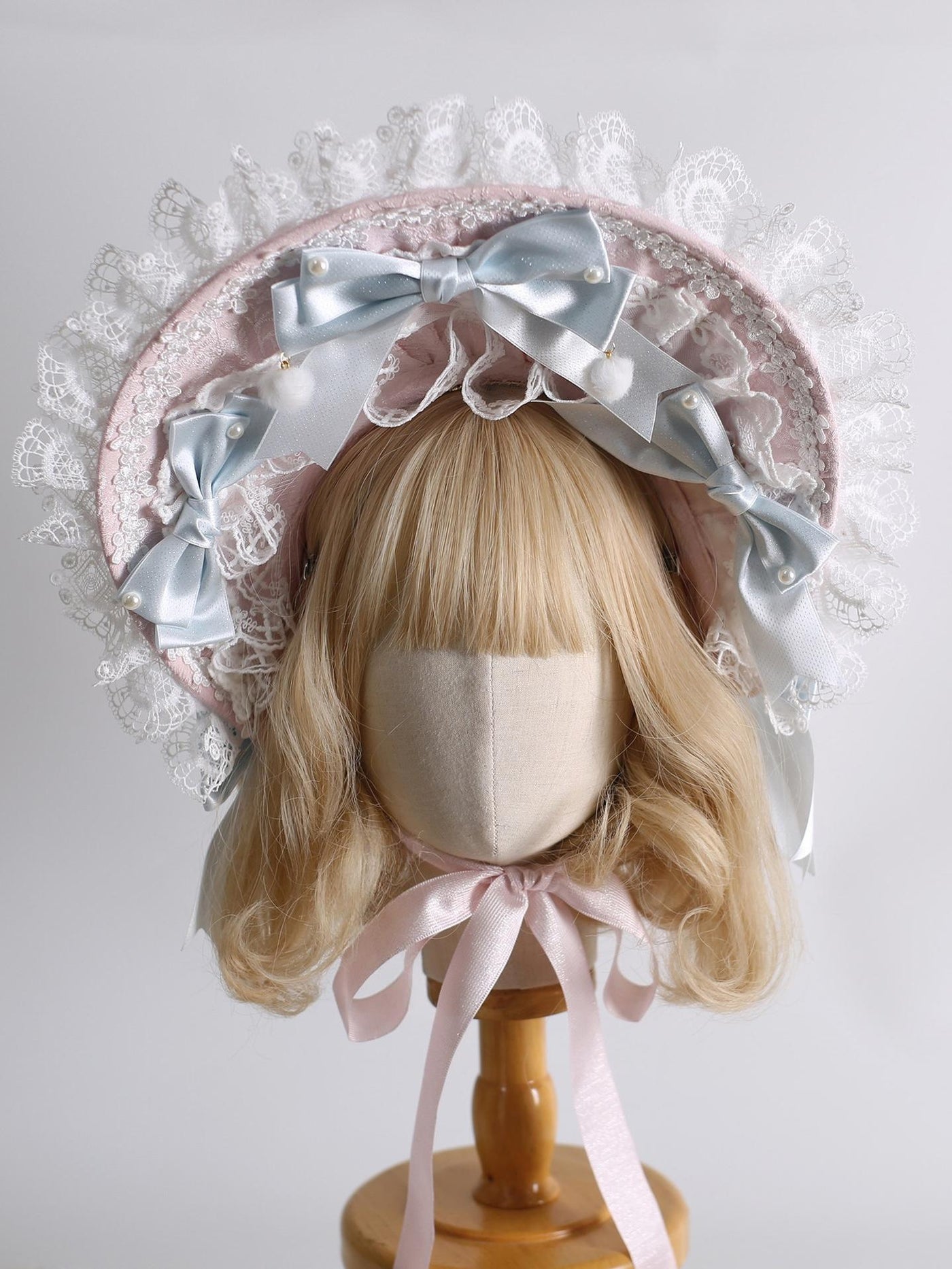Xiaogui - Lolita Headdress - Bunny Ear KC, Embroidered Lace Headwear