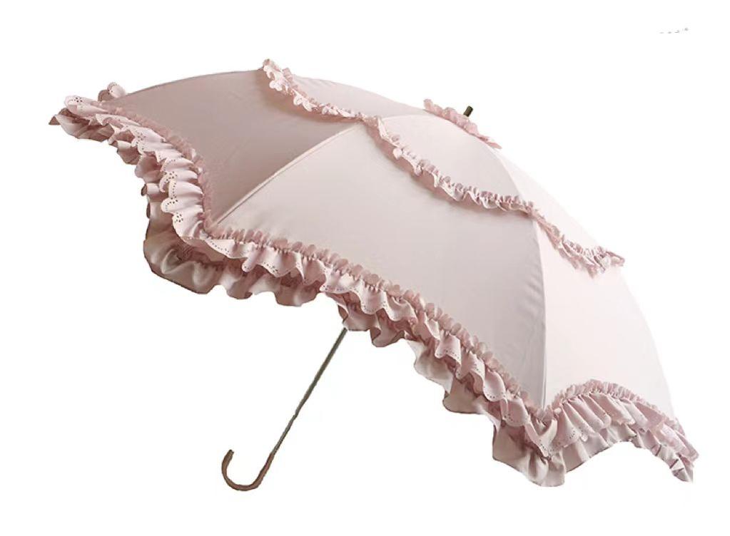Whale Island - Classic Lolita Parasol - Two-Folded Umbrella for Daily Use Parasol