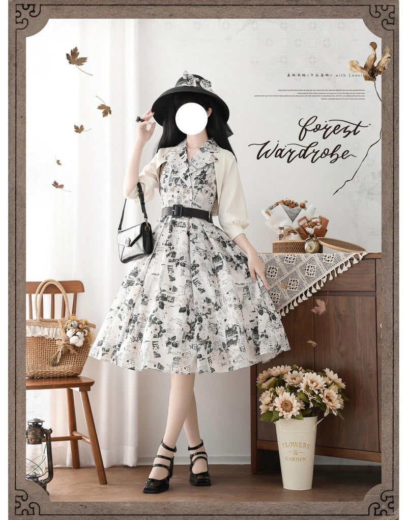 Forest Wardrobe - Afternoon Forest - Vintage Lolita Bolero for Summer Days