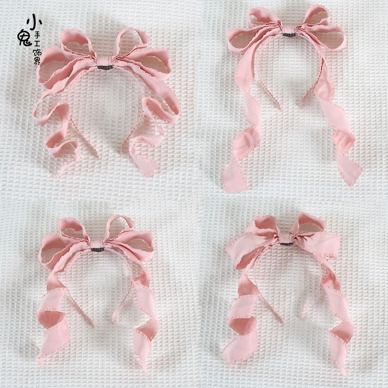 Original Multicolor Lolita Rose Pink 3D Bow KC Doll Lolita Headband Hair Accessory Miss Fula