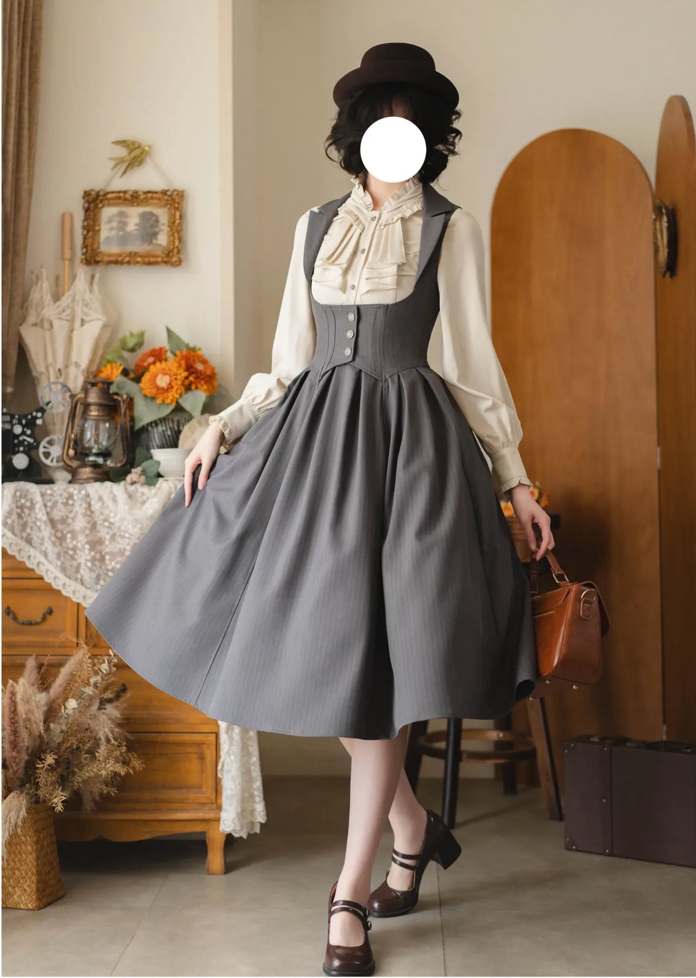 Forest Wardrobe - Autumn Forest - Retro Classic Lolita Bust-support JSK Dress