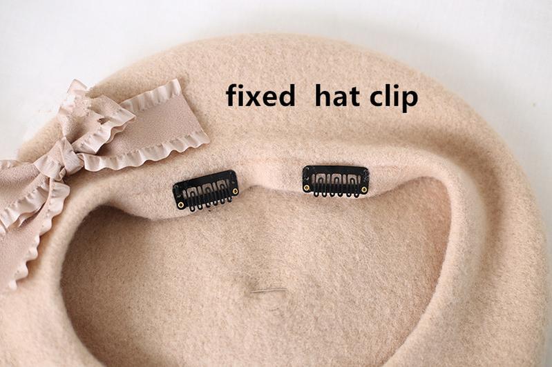 Xiaogui - Sweet Lolita Beret Loving Heart - Wool Hat Multicolor Headwear