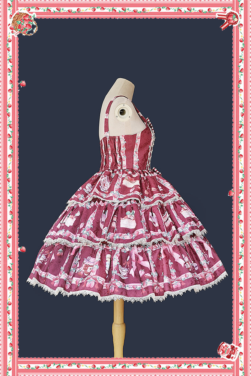 Infanta - Strawberry Tea - Tiered Ruffles Lolita JSK