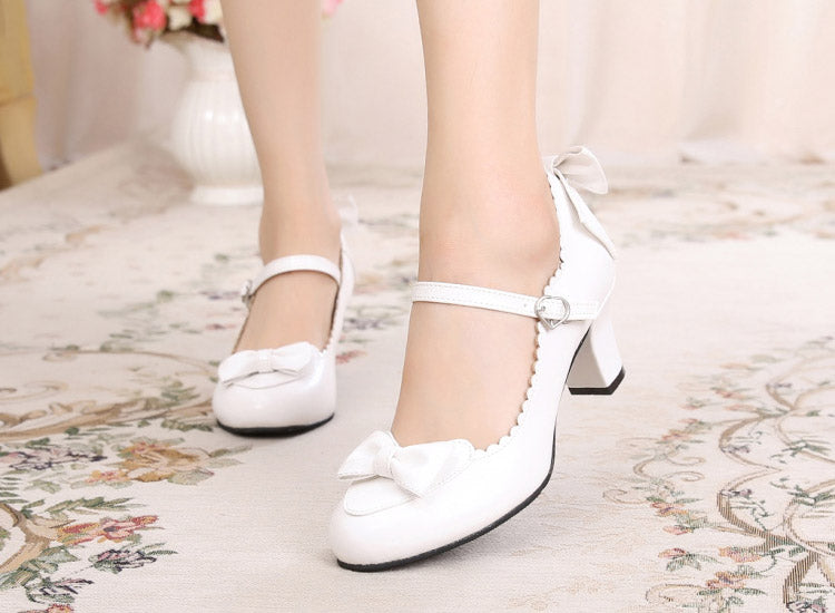 Sosic - Kawaii Lolita Round Toe Shoes - Shoes