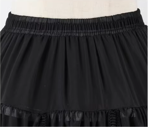 Manyiluo - Wedding - Adjustable Lolita Petticoat with Layered Lace Hem - product detail 12
