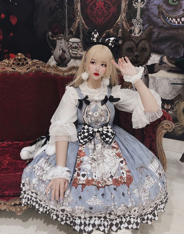 1st Anniversary - Mourning Alice - Gothic Blue JSK Dress - product image 5