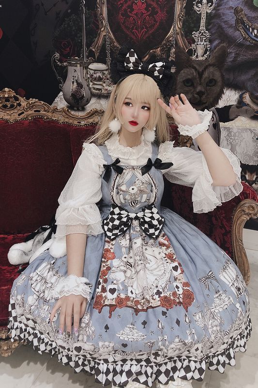 1st Anniversary - Mourning Alice - Gothic Blue JSK Dress - product image 6