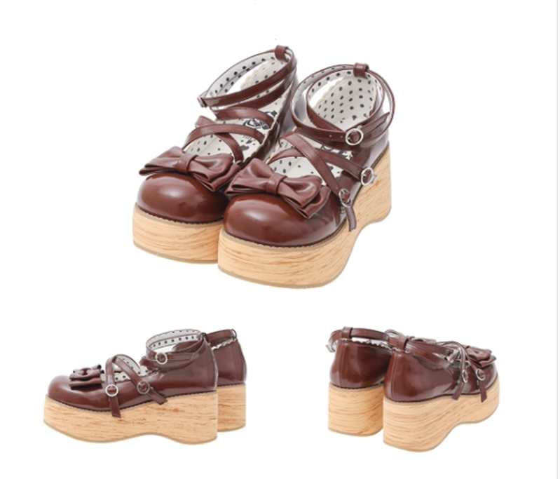 MODO Puff Tata Bow Platform Lolita Shoes – design details – view 8