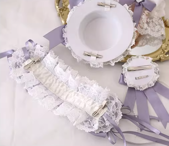 Xiaogui - Elegant Lolita Headdress Bow KC - Cuffs Hairpins Headwear