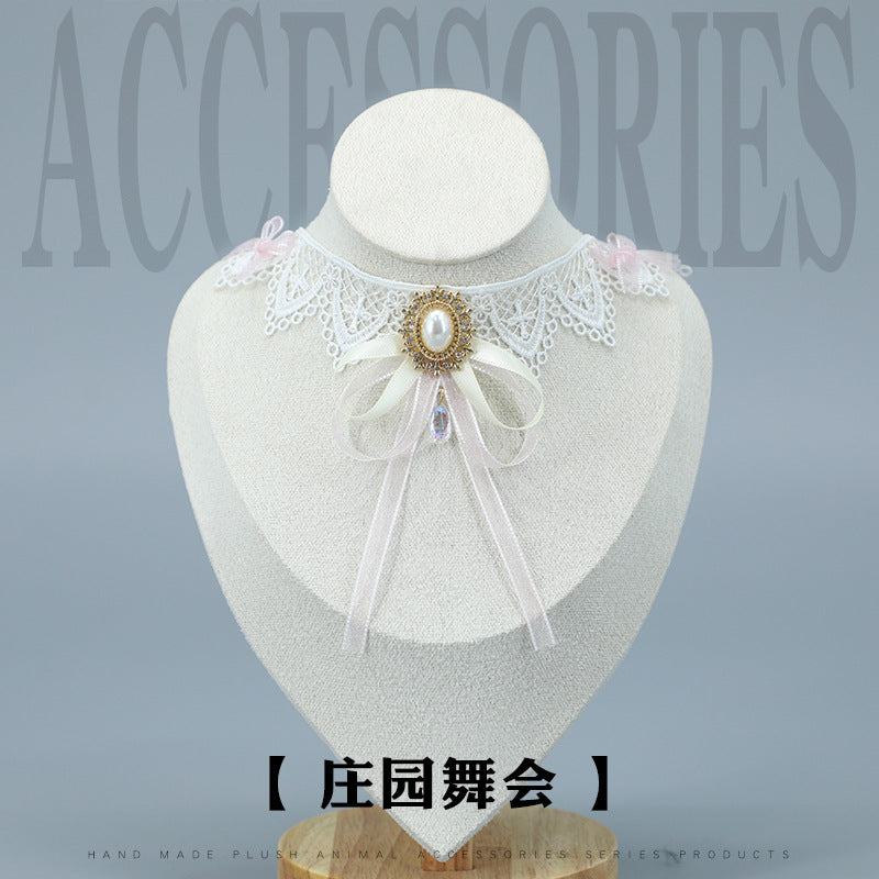 Fairy Lace Flower Choker - Lace-up Sweet Girl Clavicle Chain - Lolita Fetch
