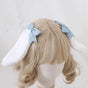 Oreilles de lapin bleu clair (contient du fil de fer modelable)