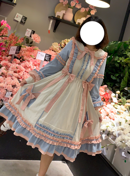 Niu Niu - Plus Size Lolita Dress Oversized OP - Long Sleeve OP Dress