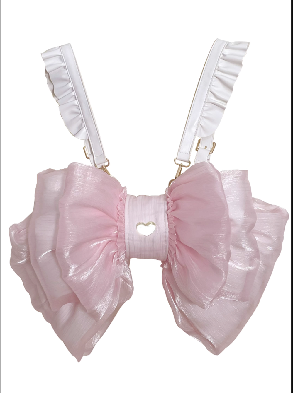 Boguta - Satin Butterfly - Lolita Bag with Butterfly Bow and Detachable Straps