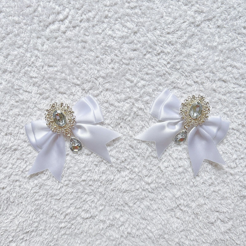 Handmade - Cosplay Ribbon Bow - Brooch or Flat-Back Accent - detail view 13