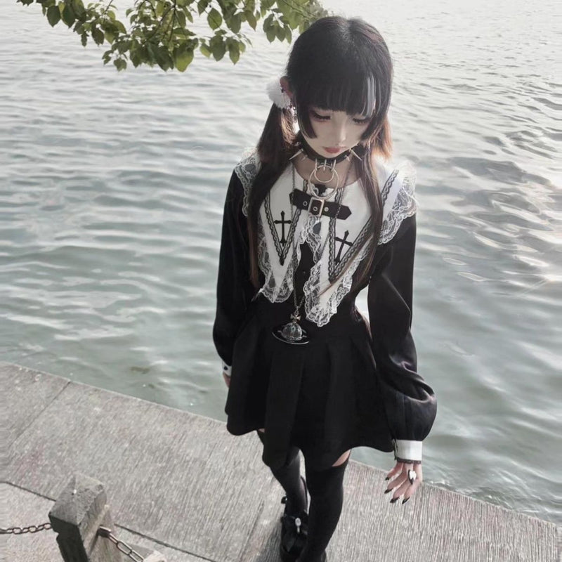 1st Anniversary - Cross Sailor - Gothic Lace Blouse - product image 6