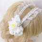 Double layer white flowers