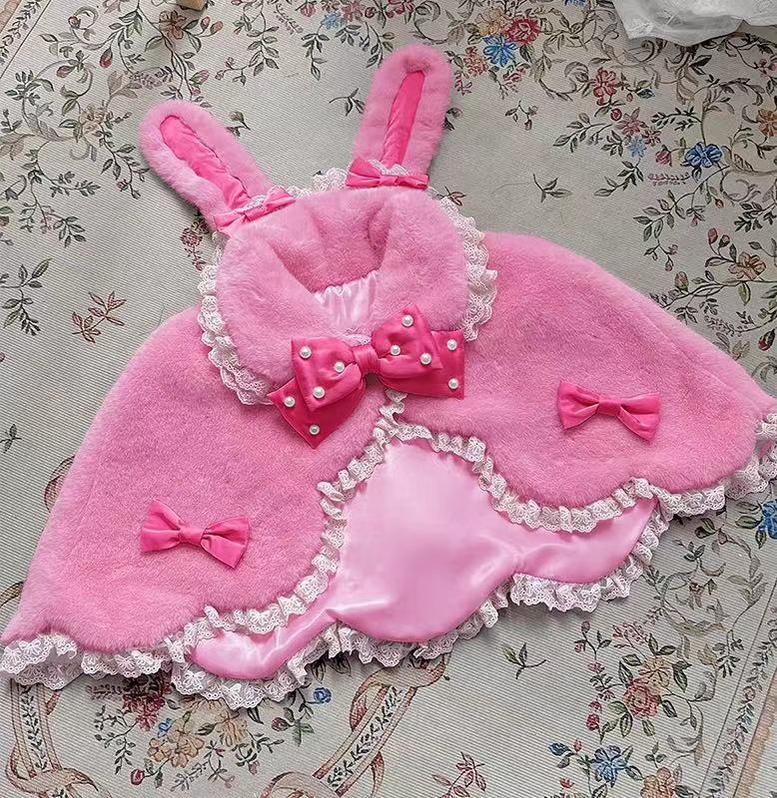 Letters from Unknown Star - Kawaii Lolita Cape Winter Lolita - Shawl Daily Outerwear