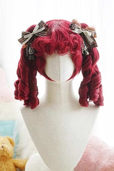 Imperial Tea - Roman Roll - Lolita wig with Roman curls and double ponytails - product detail 7