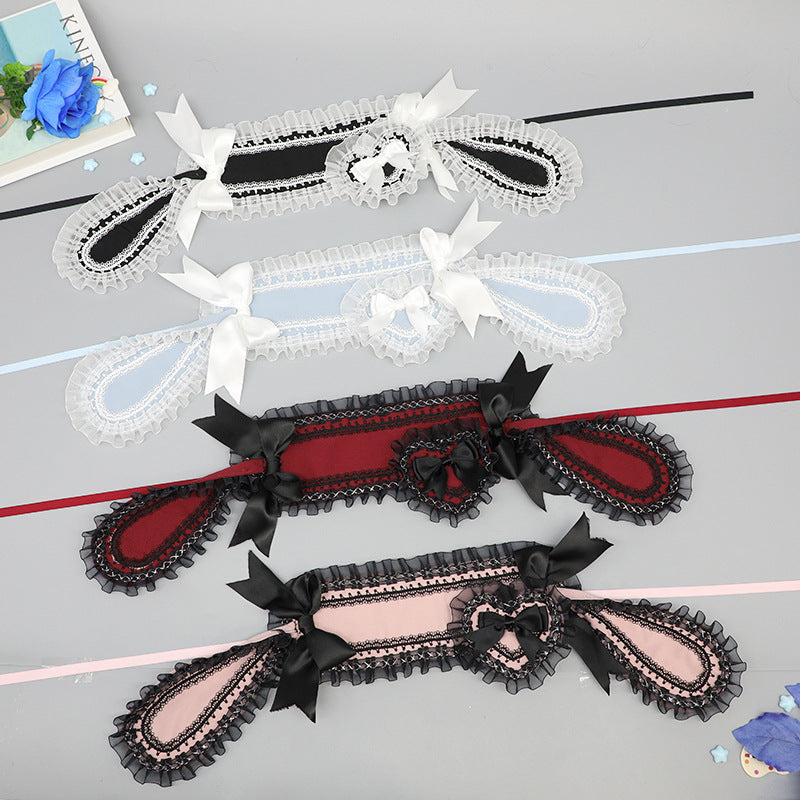 Lolita Love Bunny Hairband - Original Lop Ear Bowknot (Black/White/Pink/Blue) - Lolita Fetch