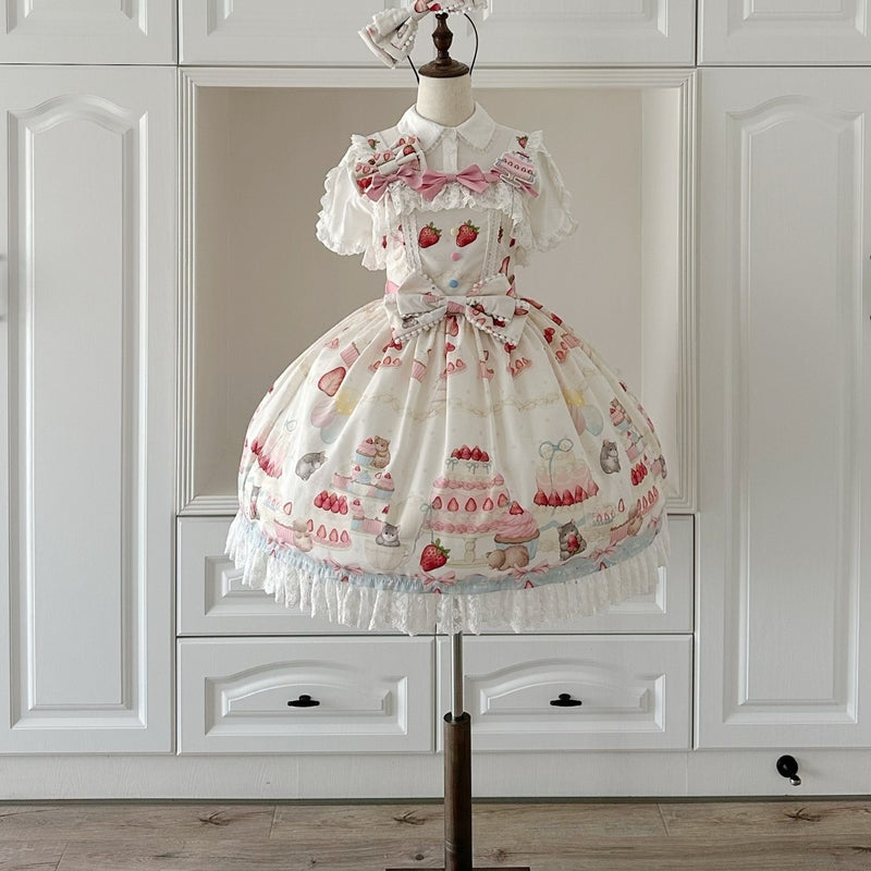 Doll and Bear - Strawberry Mice - Sweet Lolita JSK and Accessories - product detail 8