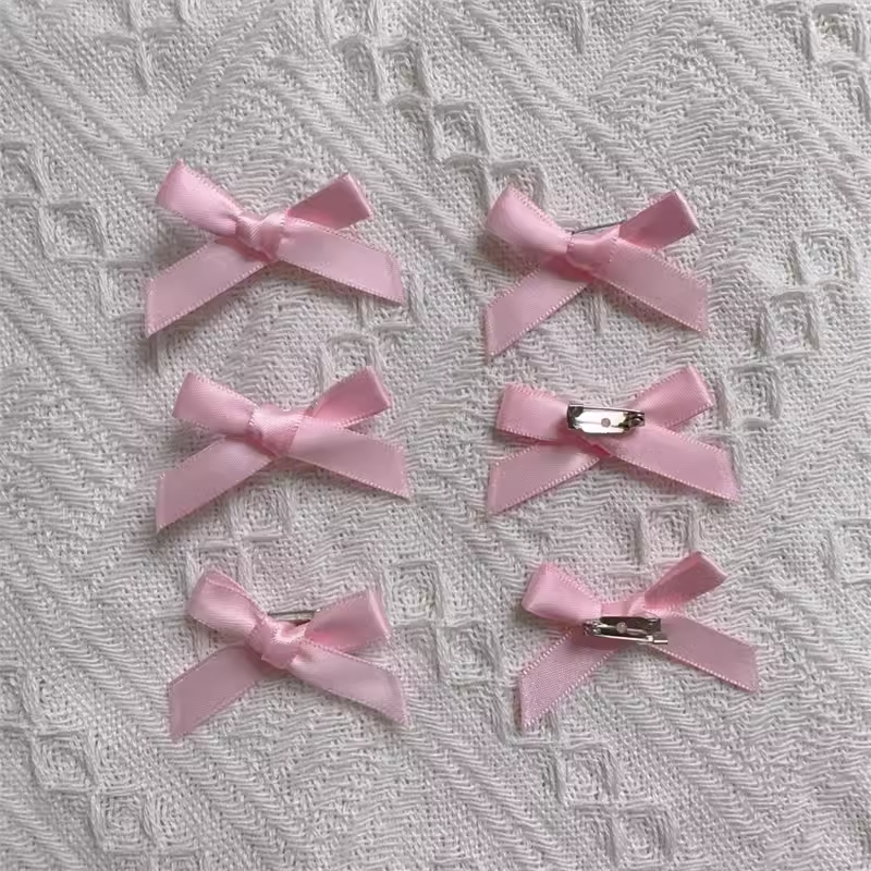 Handmade - Mini 3.5 cm Ribbon Bow - Brooch Set - detail view 16